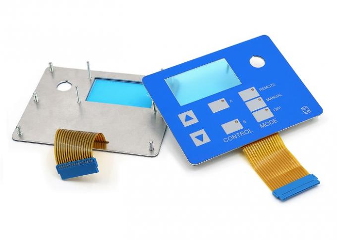 Aluminum Backe Backpanel Membrane Switches With Screws And FPC Circuit Berg Connector 0