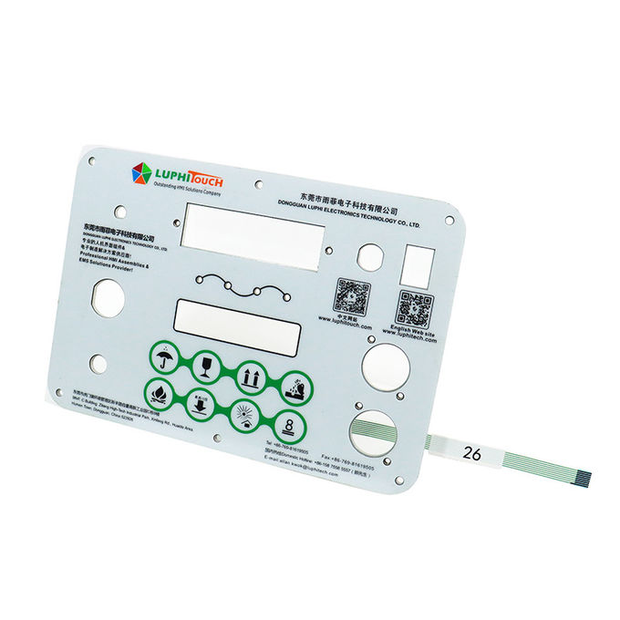 Aluminum Backer Pet Membrane Switch With Female Connector 0