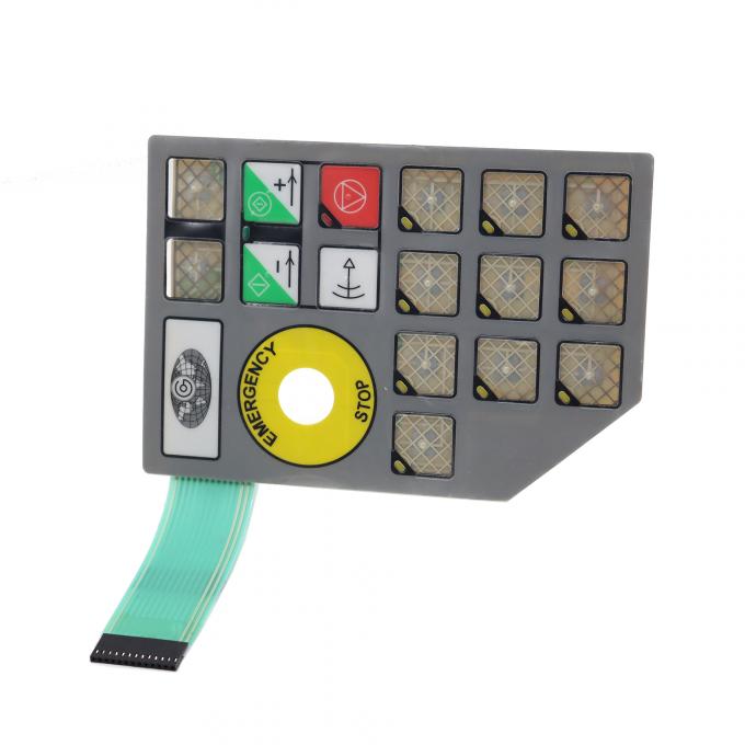 LED Dome Membrane Switch , Waterproof Membrane Keypad With ESD Shielding 0