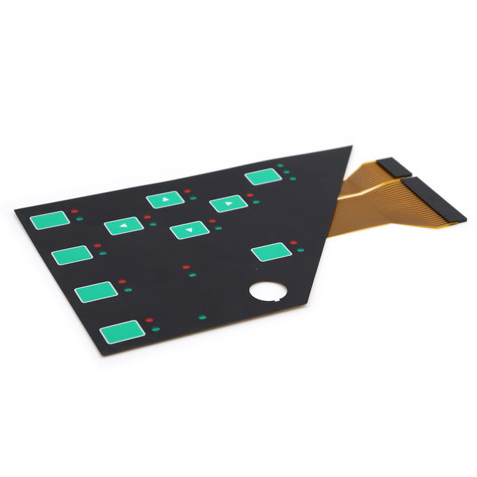 3M Adhesive Waterproof Membrane Switches With Embossed Buttons LED Indicators 1