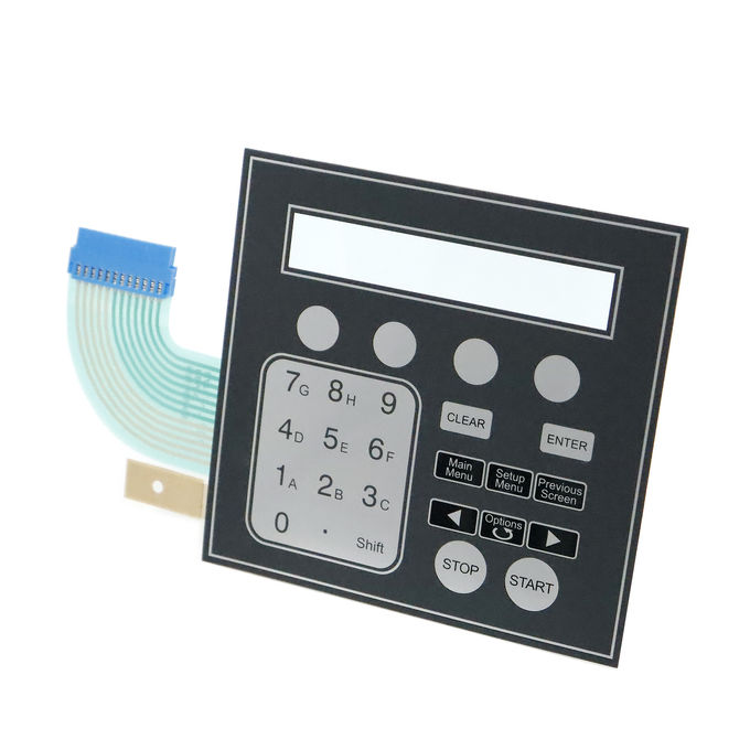 Polydome Embossed Custom Membrane Keypad Switch With ESD Shielding 1