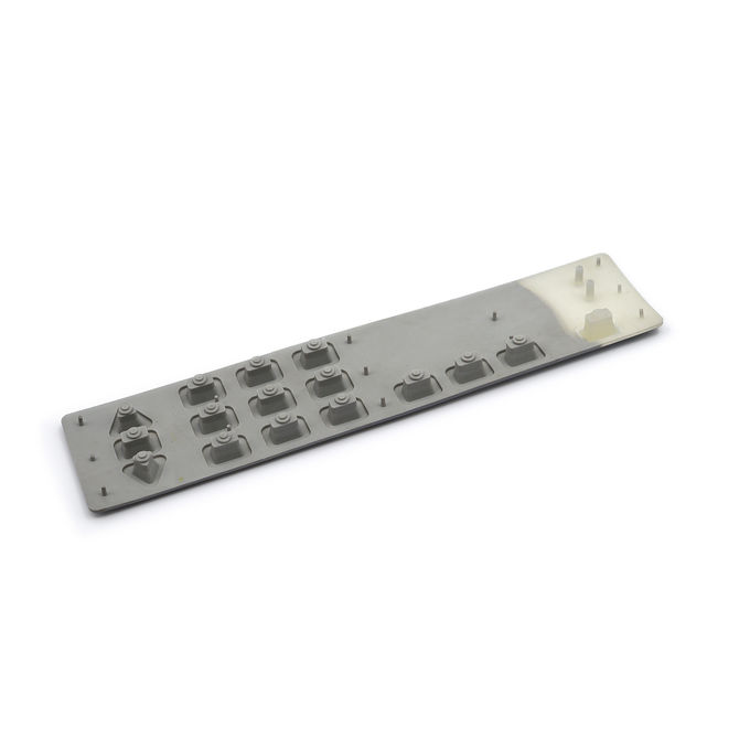 Custom Silicone Rubber Keypads With Laser Etching Transparent LED Windows 0