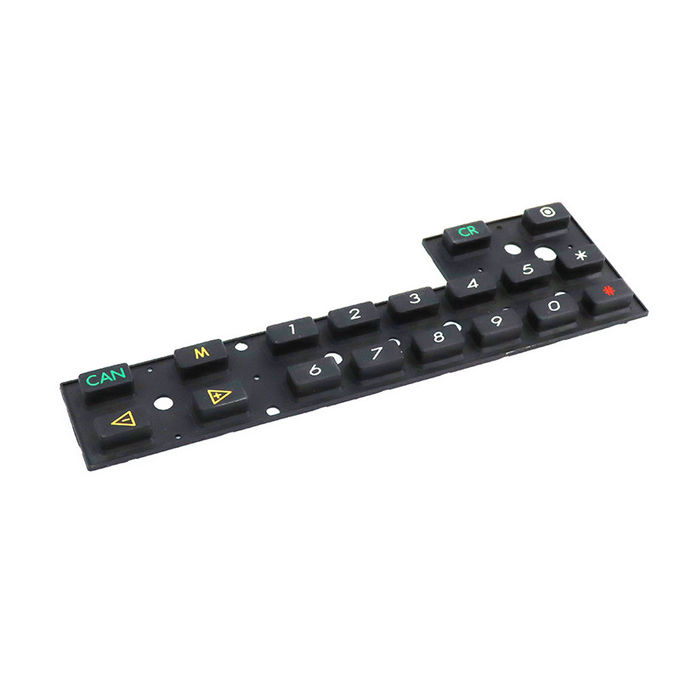 Silicone Rubber Keypad Shore 60A / 70A / 80A Spray And Printed Symbols 0