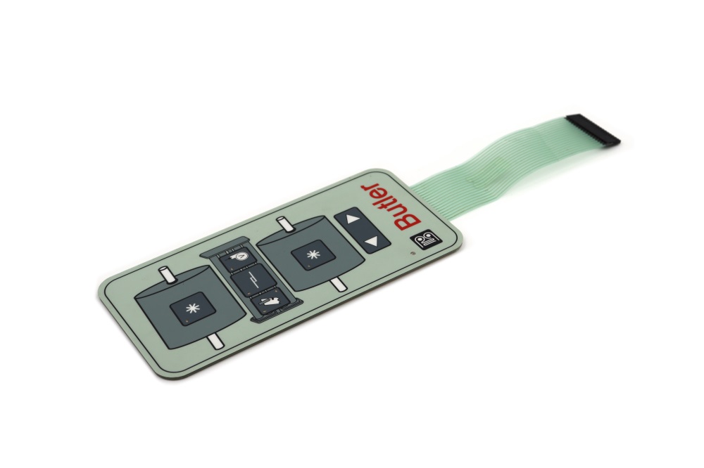 Medical Custom Keypad Membrane Switch With 1mm Pitch ZIF Connector