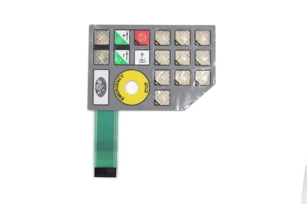 LED Dome Membrane Switch , Waterproof Membrane Keypad With ESD Shielding