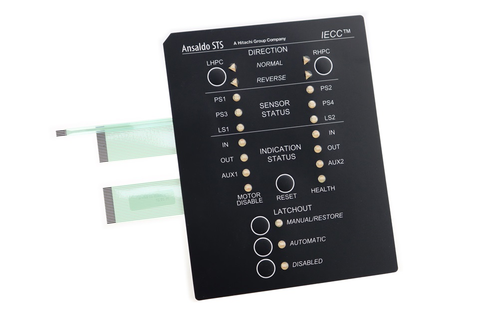 LED IP67 Waterproof Membrane Switches Polyester Material With ESD Shielding